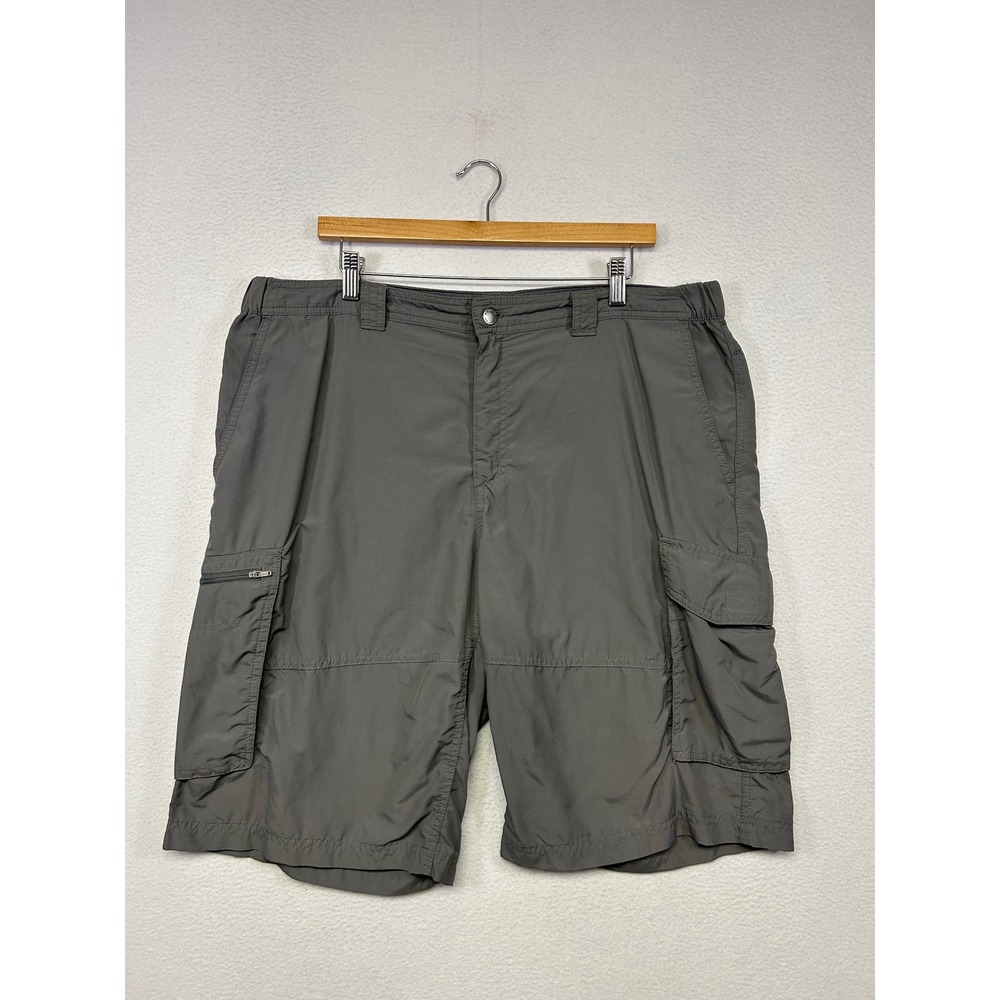 Gorpcore Hiking Outdoor Columbia Mens Size 40 Gray Nylon Cargo Shorts